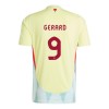 Maillot de Supporter Espagne Gerard Moreno 9 Extérieur Euro 2024 Pour Homme